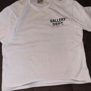 Gallery Dept White Tee with Black Logo